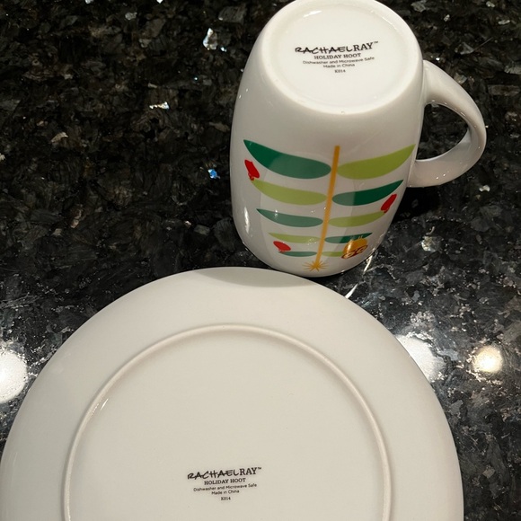 Rachael Ray Owl Plate and Mug Set - Picture 2 of 4
